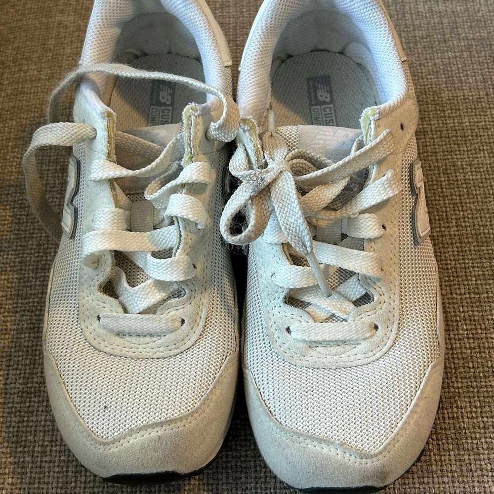 New Balance Kids' Cream Sneakers